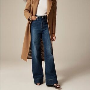 J. Crew Dark Blue Wide-Leg Jeans